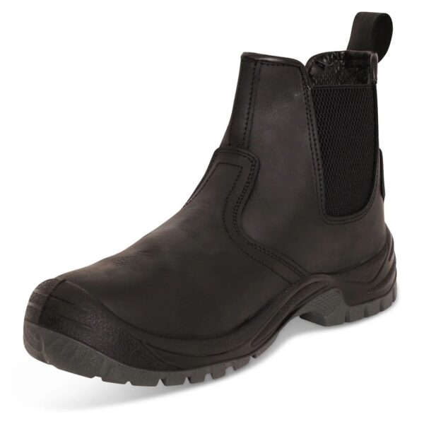 Work Boots- Men's Steel Toe Cap- Insulated Black - Image 2